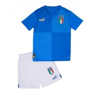 Camiseta Italia Primera Equipación para niños 2022 manga corta (+ pantalones cortos)